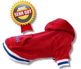 TOP Sweatshirt Pullover Mantel für Hunde   FABU   Gr.30   rot