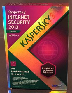 Kaspersky Internet Security 2013 Upgrade 3 PC Box mit CD OVP NEU