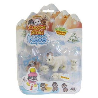 SNOW IN MY POCKET Sammeltiere  FAMILY Eisbär Mama und Süße kleine