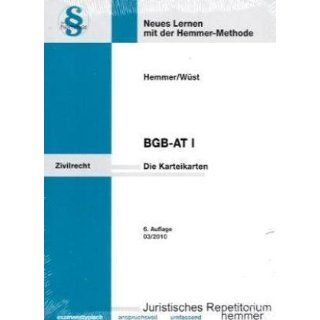 BGB AT 1. 135 Karteikarten Karl E. Hemmer, Achim Wüst