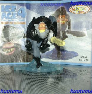 kinder Joy 2012 Ice Age 4 CAPTAIN UTAN GUTT AFFE (DC225) + BPZ Neu