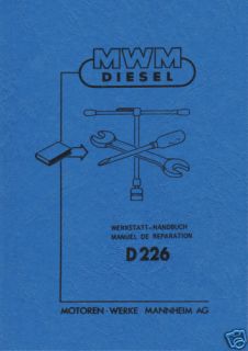 Reparaturanleitung MWM Motor D226