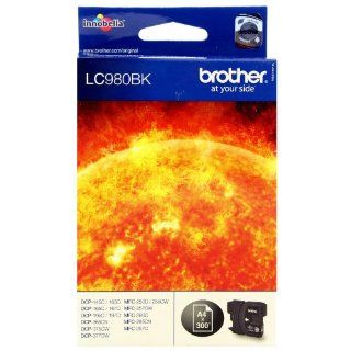 Brother LC 980BK Tintenpatrone für den Drucker DCP 145  165C schwarz