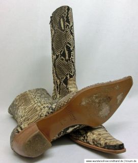 Ausgefallene GIORM VENEZIA Stiefel Boots echtes Schlangenleder Gr.42