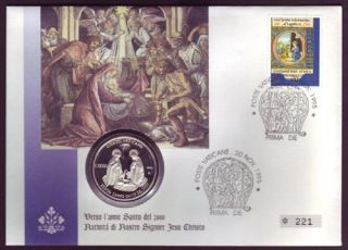 Silbermünze Vatikan Johannes Paul II. 10.000 Lire 1995 (221)