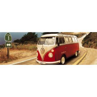 VW Bus Plakat Tür Poster   158 x 53 cm Küche & Haushalt