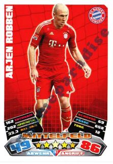 242 Arjen Robben   Bayern München   Match Attax Bundesliga 2012/13