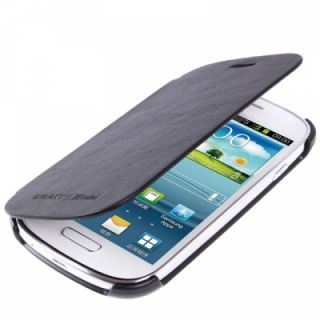 Samsung Galaxy S3 Mini i8190 Schwarz Flip Cover Tasche Bumper