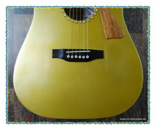music is akustische Gitarre handgefertigt gold geaged vintage 000403