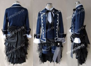 Black Butler Kuroshitsuji Ciel Cosplay Costume custom