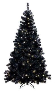  LED Weihnachtsbaum schwarz 210 cm 260 LEDs warmweiss TOP QUALITIAT