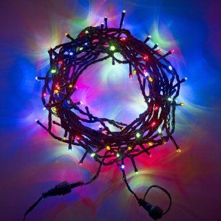 100er LED Lichterkette bunt, 8 Programme, 8m, Innenbereich 