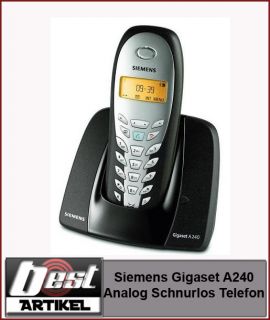 Siemens Gigaset A240 Analog Schnurlos DECT Telefon A24