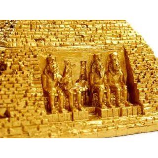 Große Goldene Pyramide Schatulle Schrein Schmuckkästchen, Figuren