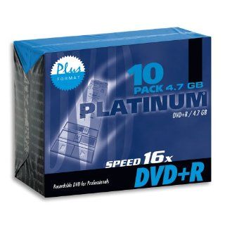 Platinum DVD+R 4,7 GB DVD Rohlinge 10er Pack Slimcase 