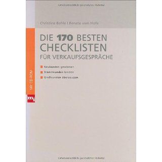 Die 170 besten Checklisten für Verkaufsgespräche. Mit CD ROM