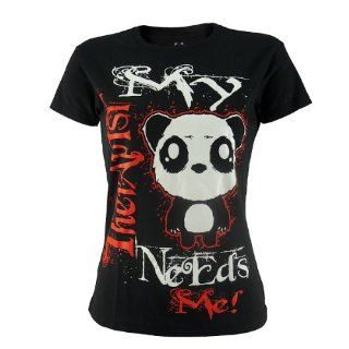 Killer Panda Girl Shirt THERAPIST T black