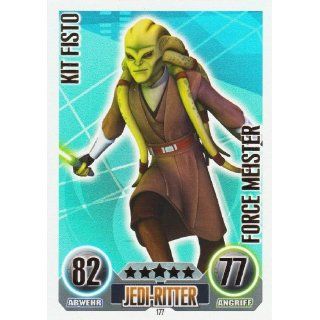 Star Wars Force Attax Einzelkarte 177 Kit Fisto Jedi Ritter Force