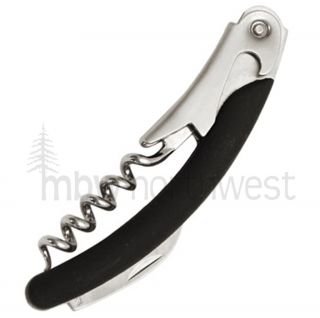 SOFT GRIP WAITERS CORKSCREW WINE OPENER ABS HANDLE with SERRATED