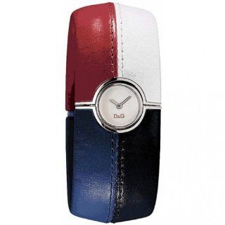 Dolce&Gabbana Damen Armbanduhr ANTIBES SLV DIAL RED/WTE/BLUE/BLK