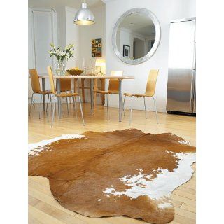 Kuhfell Lederteppich Rodeo Hides Brown/white 180x230 cm 