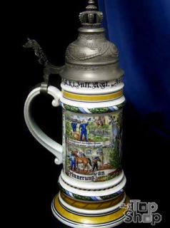 BIERKRUG SAMMELKRUG AK KAISER  German Beer mug Porcelain 258