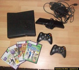 Microsoft Xbox 360 S mit Kinect 4 GB Matte Black Spielkonsole ikl. 4
