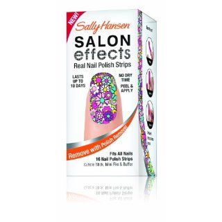 SALLY HANSEN Salon Effects Real Nail Polish Strips Girl Flower 