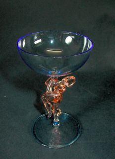 Lauscha Figurenglas   blau apricot   Bimini (5)