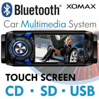 BLUETOOTH 11cm/4,3 TOUCHSCREEN DVD MPEG4  WMA CD RDS AUTORADIO USB