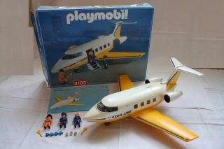 Playmobil 3185 Flugzeug Aero Line inkl. Figuren in OVP mit Anleitung