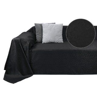 Tagesdecke Überwurf Decke Campione 210x280cm Farbe schwarz 