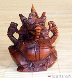 Ganesha ~ Figur aus Holz ~ handgeschnitzt aus Bali (296)