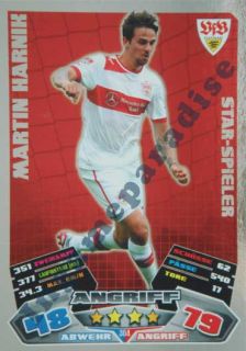304 Martin Harnik   VFB Stuttgart   Match Attax Bundesliga 2012/13