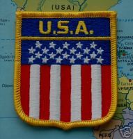 USA Aufnäher Aufbügler Wappen Patch Flaggen