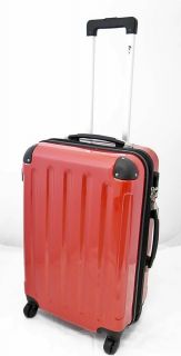 Koffer Hartschalenkoffer Trolley Reisekoffer Polycarbonat Rot M