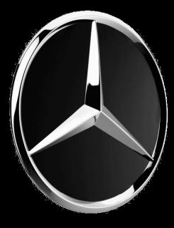 Satz Original Mercedes Benz Radnabendeckel Stern erhaben mattschwarz