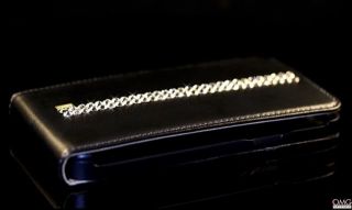 Real Leather Crystal Samsung Galaxy S2 Case Handmade with SWAROVSKI