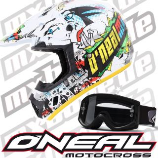 Oneal 311 Villains MTB Motocross Enduro Quad Helm Smith Fuel v1 Brille