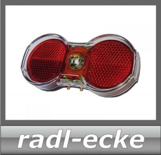 Müller LED Fahrrad Rücklicht Toplight Flat plus 329 mit Standlicht