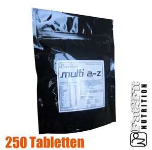 Multivitamin A Z 250 Tabletten 100 RDA 34 14 kg Vitamine Mineralien