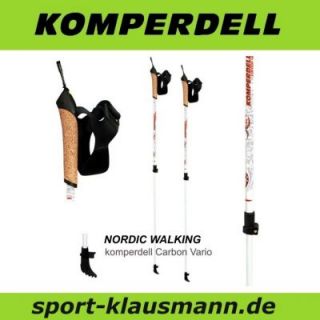 komperdell Carbon Vario   verstellbarer Nordic Walking Stock, 1 Paar