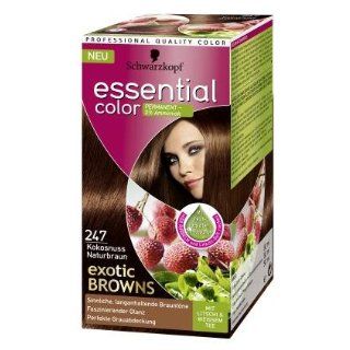 Schwarzkopf Essential Color Haarfarbe 247 Kokosnuss Naturbraun (exotic