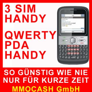S320 Triple Sim 3 Karten Handy Dualsim Qwerty Tri Sim PDA MP3 Internet