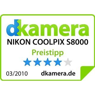 Nikon Coolpix S8000 Digitalkamera 3,0 Zoll braun Kamera