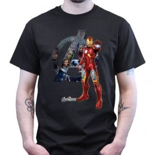 Avengers Assemble   Iron Man   T Shirt   schwarz