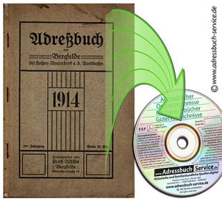 Adressbuch Bergfelde b. Hohen Neuendorf 1914 (CD) AB329