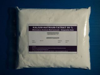 Kalium Natrium Tatrat 99 %, Seignette Salz, E337, Lebensmittel, 1 x