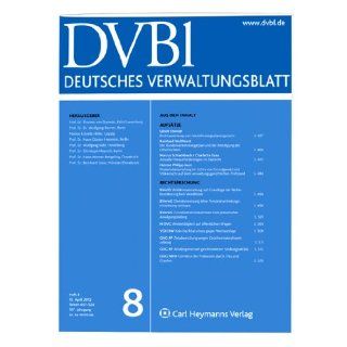 DVBl   Deutsches Verwaltungsblatt ohne Archiv [Jahresabo] 