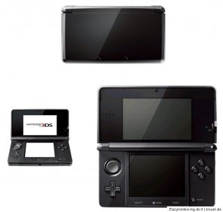 Nintendo 3DS Schwarz Handheld Spielkonsole (PAL) +++NEU+++